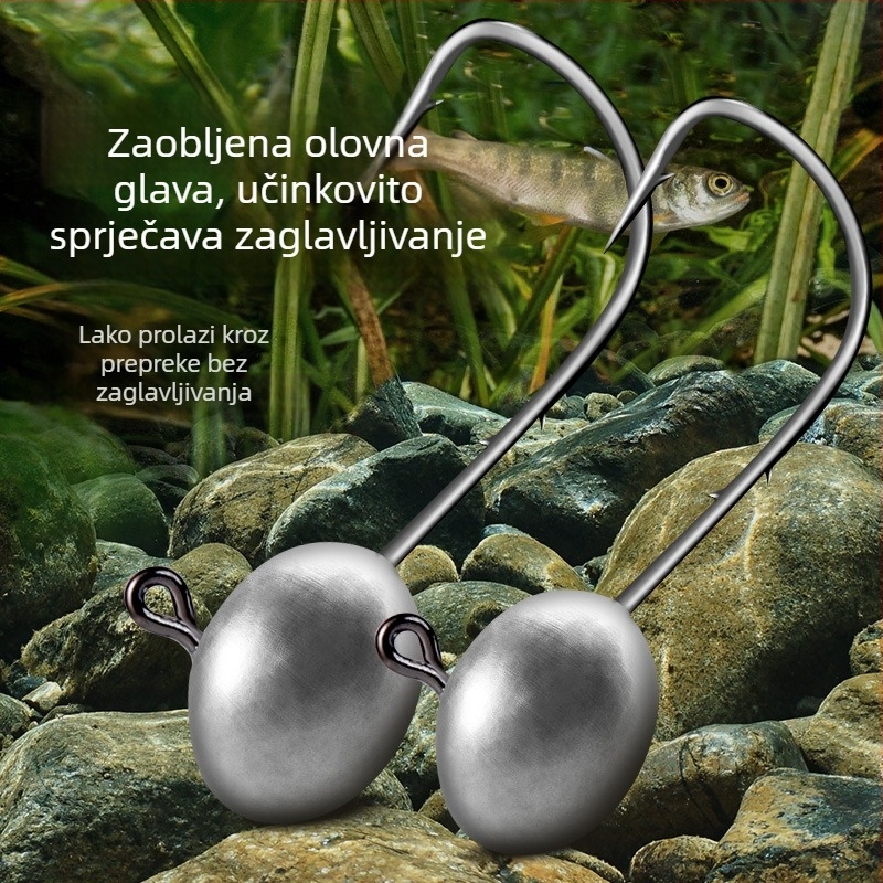 Kuka s olovnom glavom za morski ribolov na plaži, s bodljama