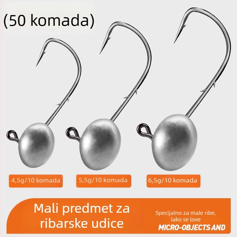 Kuka s olovnom glavom za morski ribolov na plaži, s bodljama