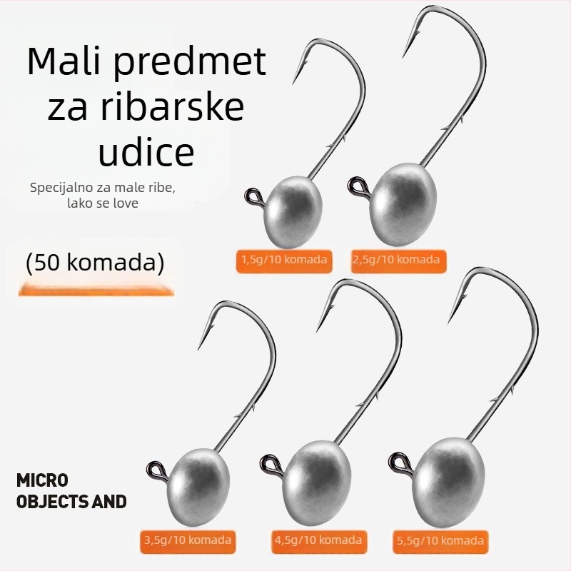 Kuka s olovnom glavom za morski ribolov na plaži, s bodljama