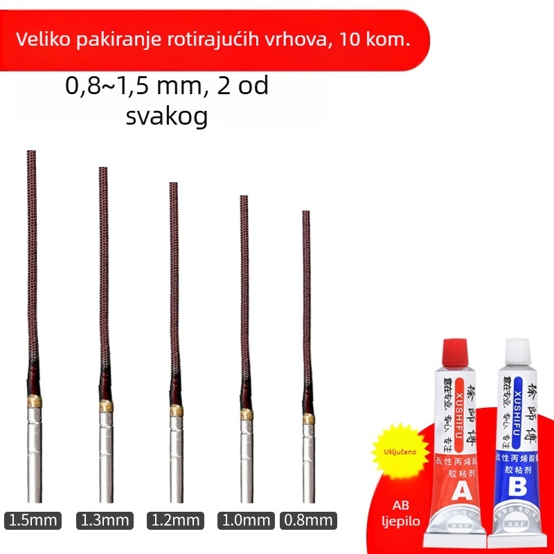 Mengda Zaštita vrha štapa s ojačanom glavnom linijom i univerzalnim okretom