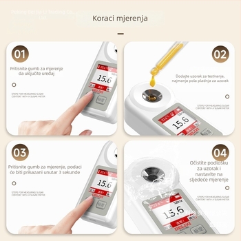Voćni cukromjer Sheng bangrong, model 1, 1 kg, visokoprecizan digitalni zaslon za mjerenje sladkoće