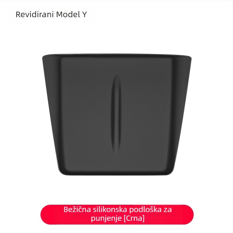 Silikonska podloška za bežično punjenje u središnjoj konzoli Tesla Model Y/Model 3 – protuklizna, dekorativna naljepnica