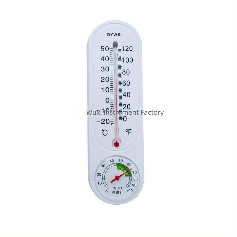 Okrogli digitalni higrometar i termometar za unutarnju upotrebu, zidni, dvostruki mjerač temperature i vlage