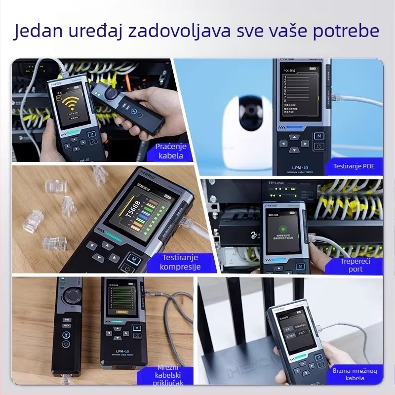 Fnirsi LPM-10 višenamjenski tražilac linija i mrežni tester s detekcijom POE kabla i anti-interferencijom
