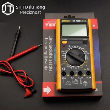 DT9205 Digitalni multimetar — Ručni, profesionalna uporaba (DC/AC napon, DC/AC struja, Zaslon s 1000 točaka, Automatsko isključivanje)