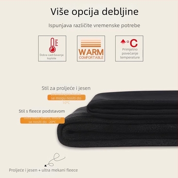 Džinsice s flisom, visoki pojas, šire nogavice bootcut, debeli za zimu 2025