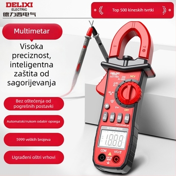 Delixi 1708A clamp meter – Potpuno automatsko mjerenje napona AC/DC
