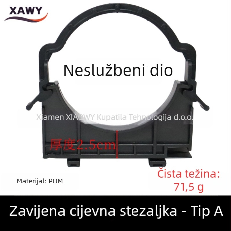 Set spojnih dijelova za skriveni spremnik vode i zidnu WC školjku – PVC, silikon, PE; za odvodnjavanje; oblikovan