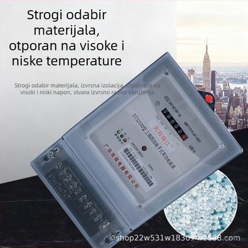 DTS trofazni elektronički pametni mjerač za najam stanova, 380V kućni visoko precizni mjerač energije