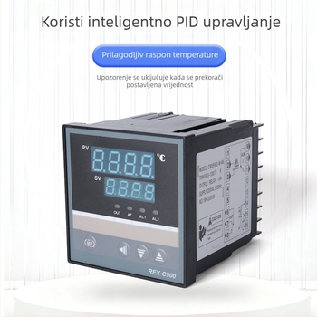 REX-C900 temperaturni regulator s anti-interferencijskom tehnologijom, digitalnim zaslonom, 110V AC