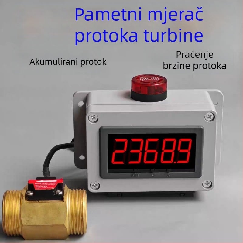 Alarm protoka vode i detektor protoka za tekuće cijevi, raspon mjerenja 36–4200 L/h