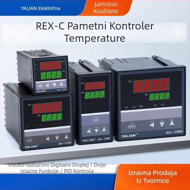 Rexc700 termostat s digitalnim zaslonom, inteligentni temperaturni kontroler, potpuno automatsko PID upravljanje, podesivi PID