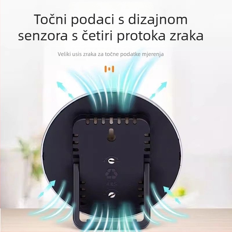 Zidni termohigrometar za kućnu upotrebu – precizno mjerenje temperature i vlage u unutarnjem prostoru