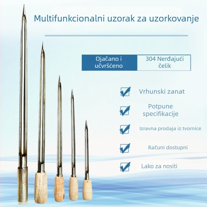 Žitarice uzorkivač od nehrđajućeg čelika 304 sa uzorkovnom cijevi