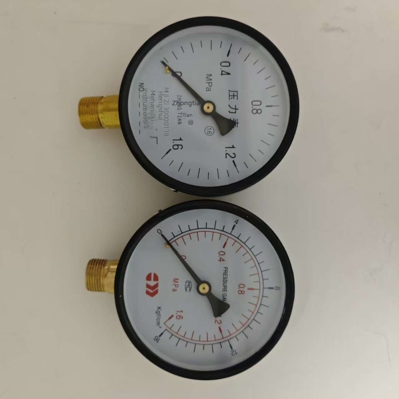 Tlakomjer Y-100, radijalno otporan na udar, 0-2.5 MPa, točnost 0.1%, temperatura okoline 100°C