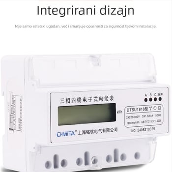 Trofazni elektronički mjerni uređaj s četiri žice, 3VA1, kompatibilan s višefunkcijskim mjeračem napona, struje i snage
