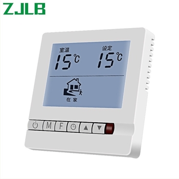 Termostatsko upravljanje podnim grijanjem s digitalnim zaslonom, inteligentni regulator temperature, tip 86; raspon temperature 5–35 °C, točnost mjerenja 2 °C, instalacija: napajanje, radno napajanje 220 V