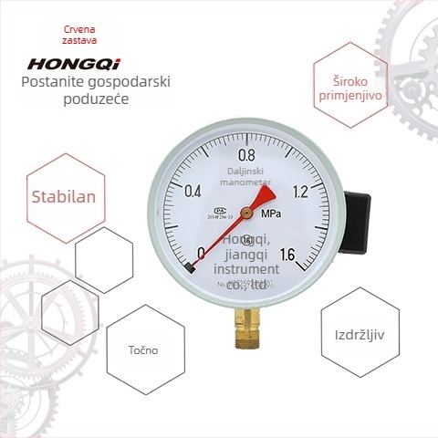 Tlakomjer s daljinskim prijenosom YTZ-150, točnost 1,6, priključak M20×1,5, nominalni promjer 150