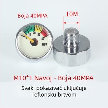 Digitalni manometar | raspon mjerenja 0–40 MPa | točnost 2,5 | navojno priključak | temperatura okoline 0–50°C