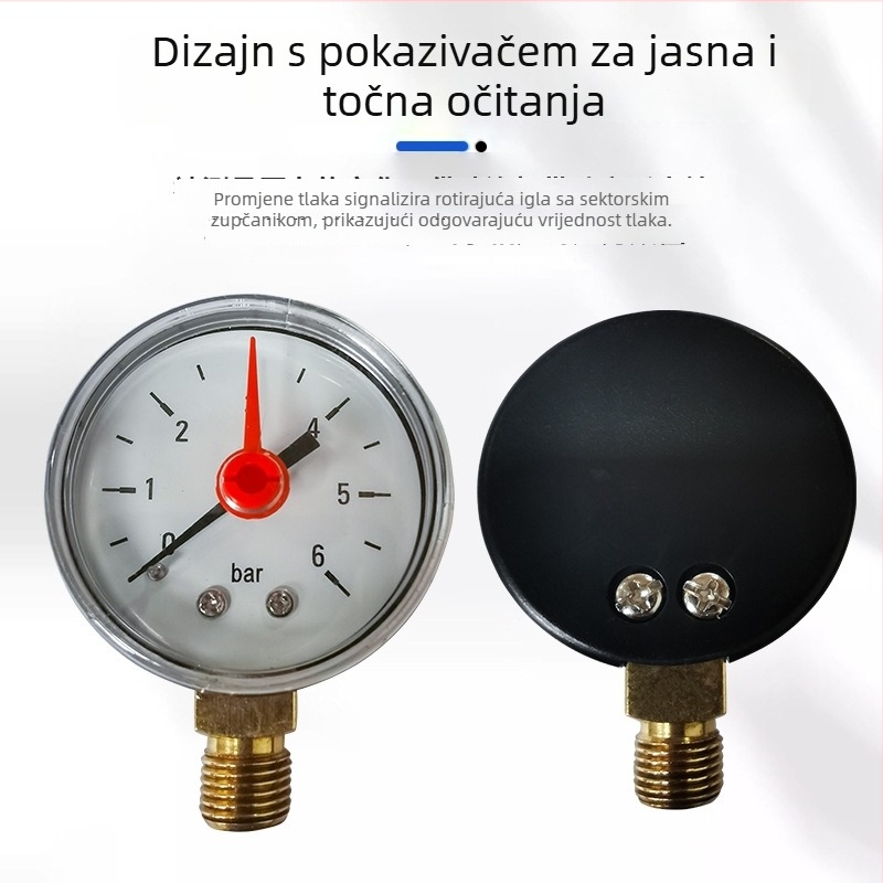 Tlakomjer Y50, G1/4 navoj, promjer brojčanika 40 mm, raspon 0-1.6