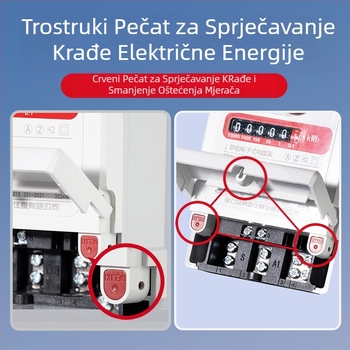 Delixi Electric DDS606 jednofazni elektrometar za kućnu i komercijalnu upotrebu 40A/20A