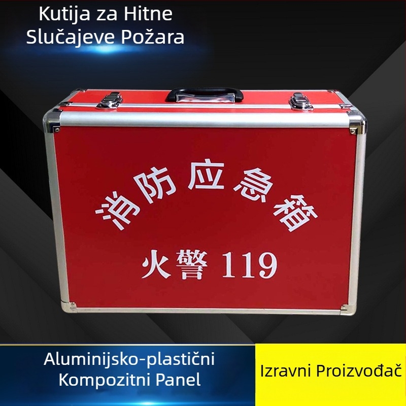 HW119 Kutija za hitne slučajeve požara, tvrdi kućište od aluminijske legure – nosivost 5–20 kg, kutija opreme za gašenje požara