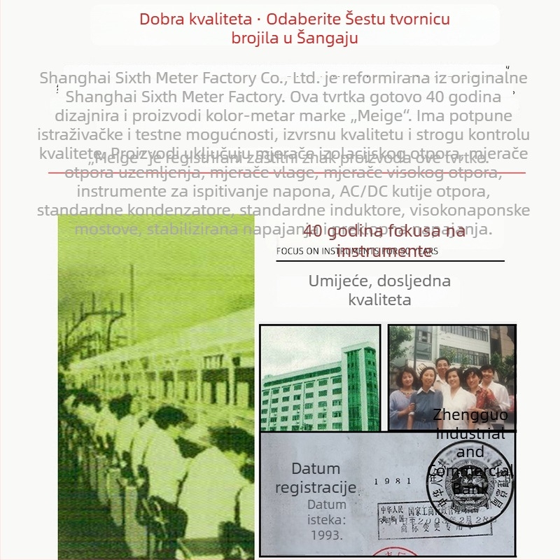 Meg brand ZC-8 mjerač otpora uzemljenja, ručni pogon, zaštita od oluje