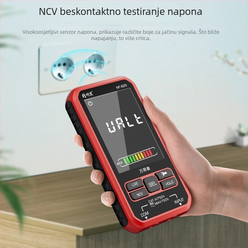 NF-625 digitalni multimetar, visoka preciznost, potpuno automatski, zaštita od pregrijavanja, digitalni zaslon