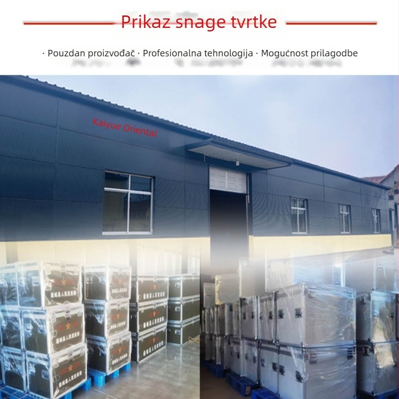 Aluminijski kofer za instrumente i opremu, otporan na udarce, vojno-razina, s kotačićima; nosivost 200 kg; okvir od aluminijske legure; porijeklo: Cangzhou, Hebei