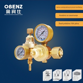 Argon arc varenje stroj s regulatorom uštedje plina i manometrom OBC-015B