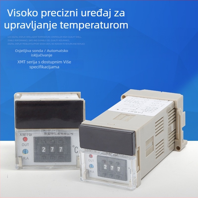 XMTG-1301 Digitalni regulator temperature s prikazom, za montažu na šinu, 220V, K-tip termostat