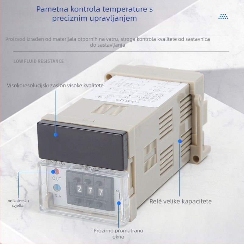 XMTG-1301 Digitalni regulator temperature s prikazom, za montažu na šinu, 220V, K-tip termostat