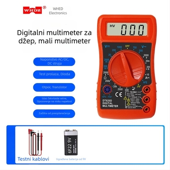 DT820D Mini Digitalni Multimetar WHDZ, CE Certificiran, Nije Uvezen