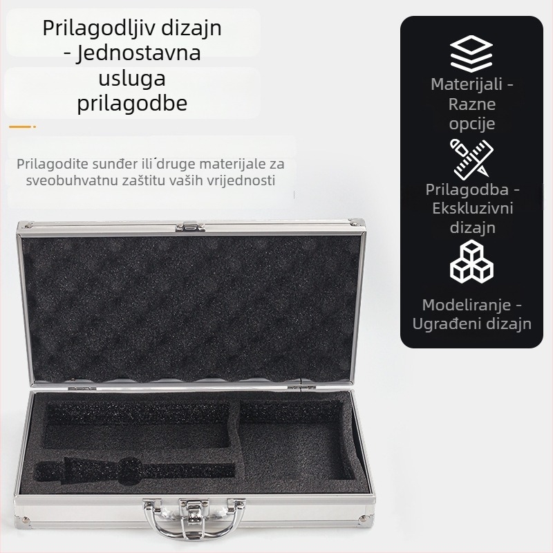 Kutija za alate od aluminijske legure s aluminijskim okvirom i MDF dnom — Jinfuda, kutija za alate, prijenosni skladišni prostor