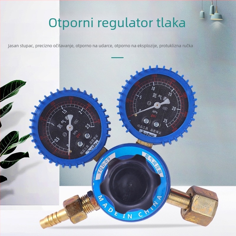 Diafragmatski mjerni tlak, otporan na udarce; Model: Otporan na udarce reduktor tlaka kisika; Izlazni tlak: 2.5