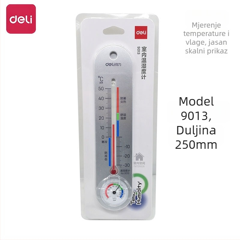 Unutarnji termometar-higrometar visoke preciznosti, model 9012, Deli