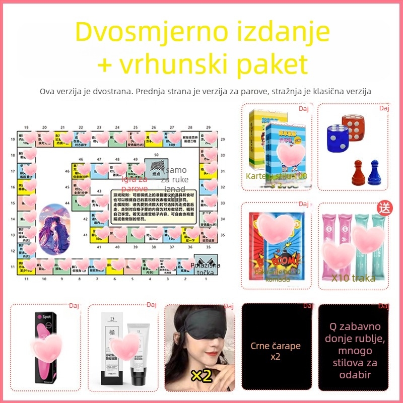 Intimna igra za parove za spavaću sobu: privatna verzija s BDSM temom, za odrasle, uzrast 36–60, uključuje vrećicu za pohranu