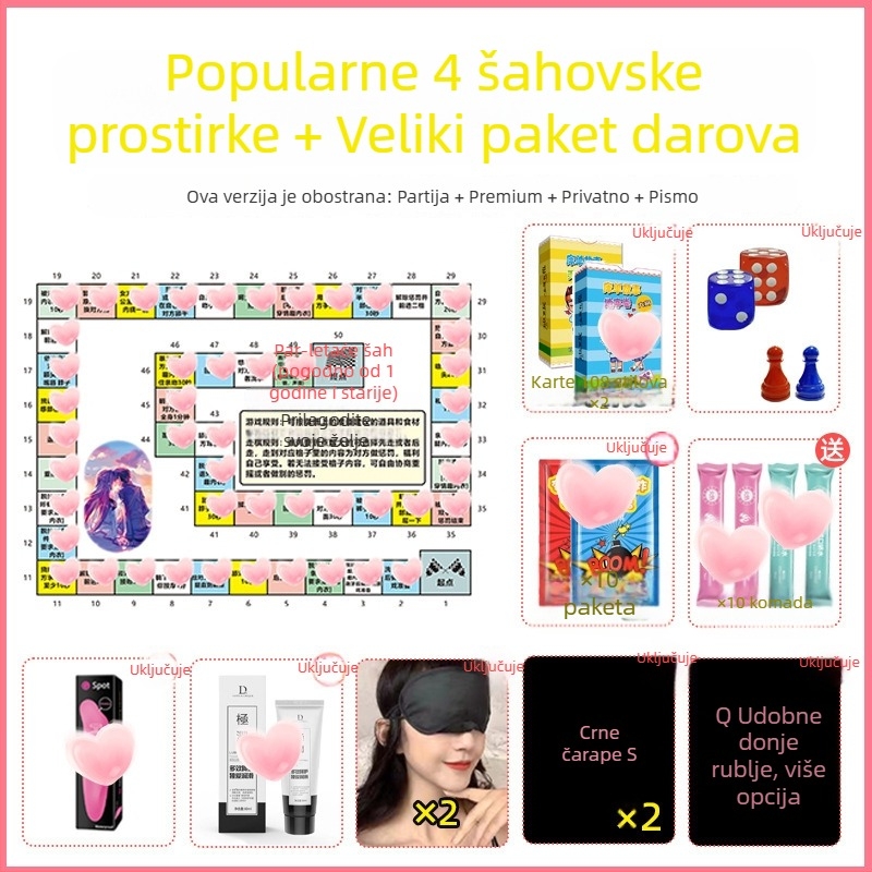 Intimna igra za parove za spavaću sobu: privatna verzija s BDSM temom, za odrasle, uzrast 36–60, uključuje vrećicu za pohranu