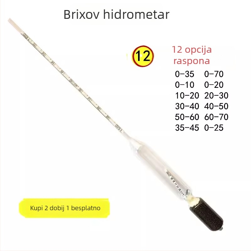 Hidrometar, mjerač gustoće tekućine, mjerač koncentracije, mjerač soli, Baume hidrometar, densimetar