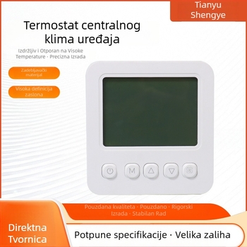 Termostat za središnju klimatizaciju s LCD zaslonom, zidni, 220V