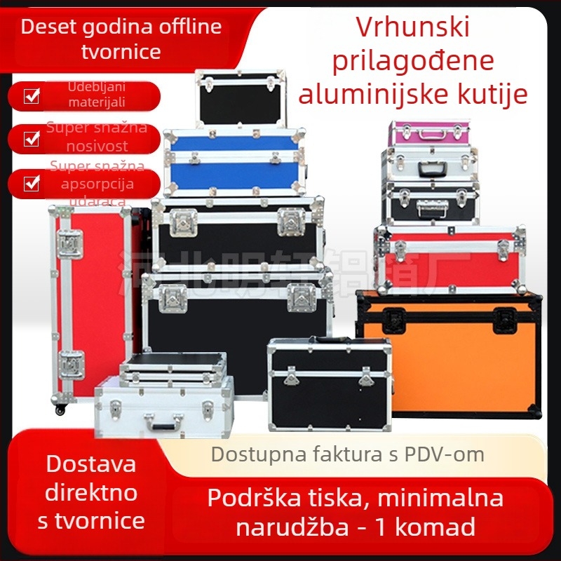 Hongli aluminijski kovčeg za alat s kotačićima - zaštitna kutija, izrađena po narudžbi