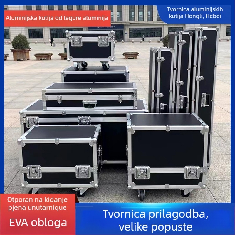Hongli aluminijski kovčeg za alat s kotačićima - zaštitna kutija, izrađena po narudžbi