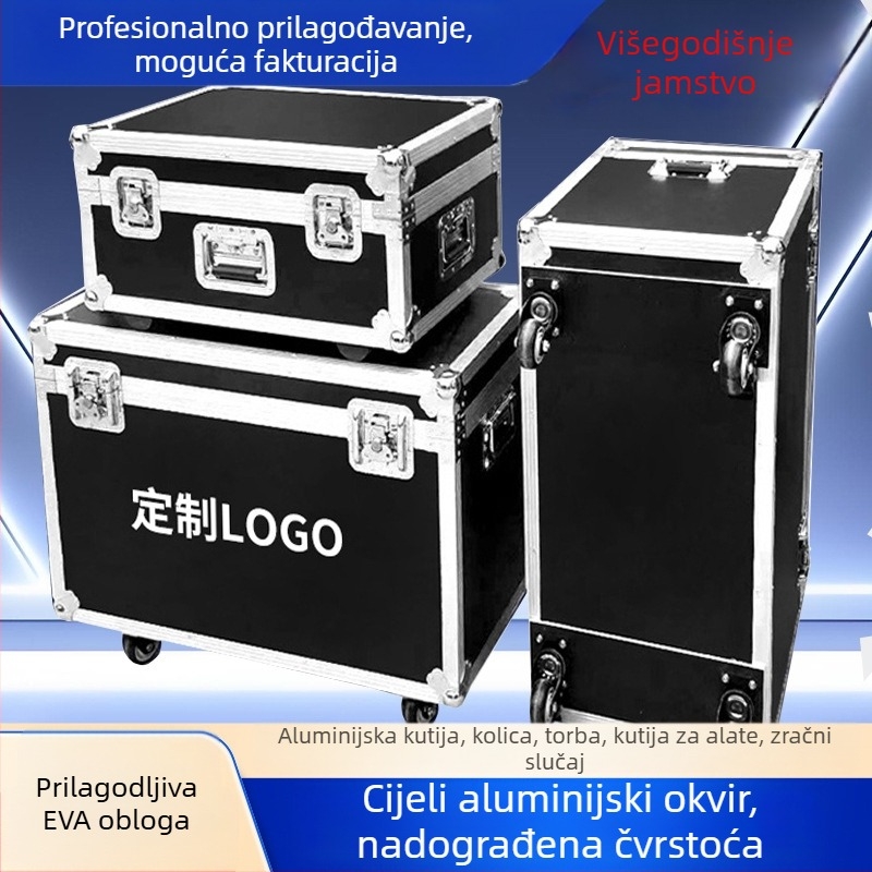 Hongli aluminijski kovčeg za alat s kotačićima - zaštitna kutija, izrađena po narudžbi