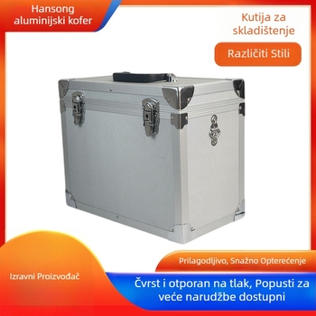 Kovčeg od aluminija velike kapacitete, višenamjenski prenosni kovčeg s protivkrađnim zaključavanjem i zatvorenim spremištem