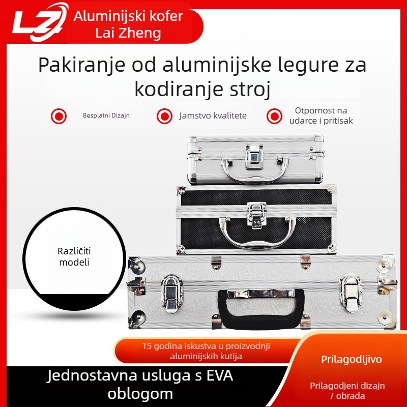 Lazheng aluminijska kutija za alate od legure aluminija s kutijom za instrumente i flight case
