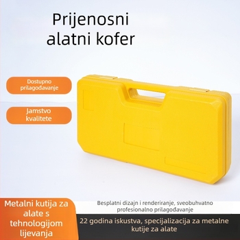Blow-molded zaštitna kutija, mala prenosna plastična kutija, prilagođena višenamjenska kutija za alate s unutarnjim uloškom