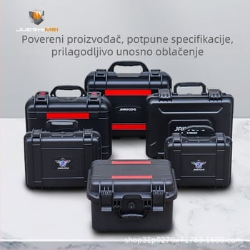 Prenosna kutija za alate od PP s EVA presvlakom, namijenjena bateriji drona; prijenosna plastična kutija nosivost 50