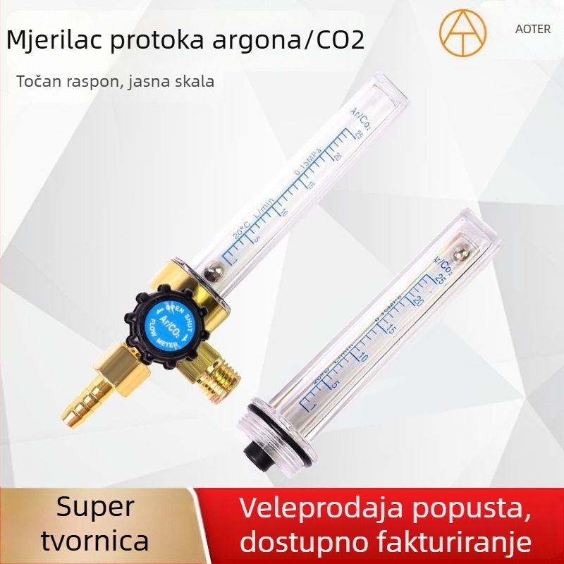 CO2 mjerač protoka sklop — mjerač protoka za CO2, raspon mjerenja 5, dizajn cijevi