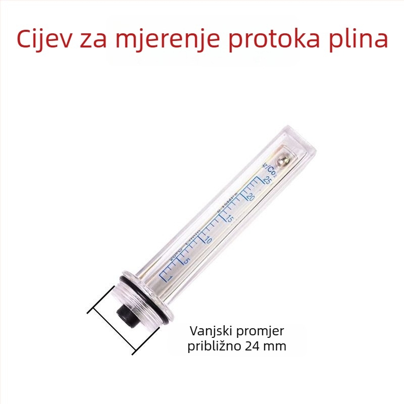CO2 mjerač protoka sklop — mjerač protoka za CO2, raspon mjerenja 5, dizajn cijevi