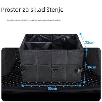 JiaWei Tekstilna kutija alata - Modularna kutija za prtljažnik automobila, Veliki kapacitet, Sklopivi organizator